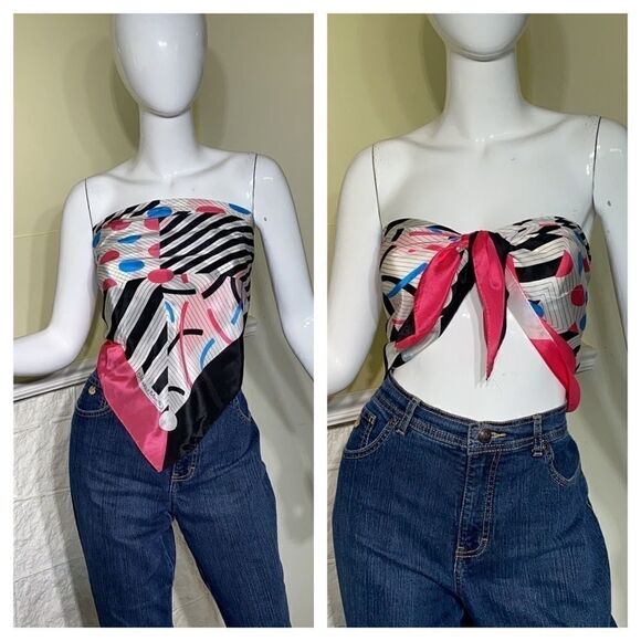 Monique Martin Vintage Silk Scarf - Picture 2 of 6